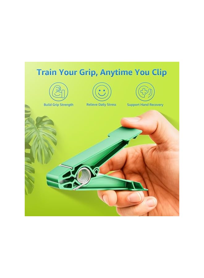 S-TOP Finger Exerciser Set – 5 Resistance Clips for Hand Therapy, Grip Strength & Dexterity – Ideal Finger Strengthener for Rehab, Stroke Recovery, Arthritis, Seniors & Athletes - Image 2