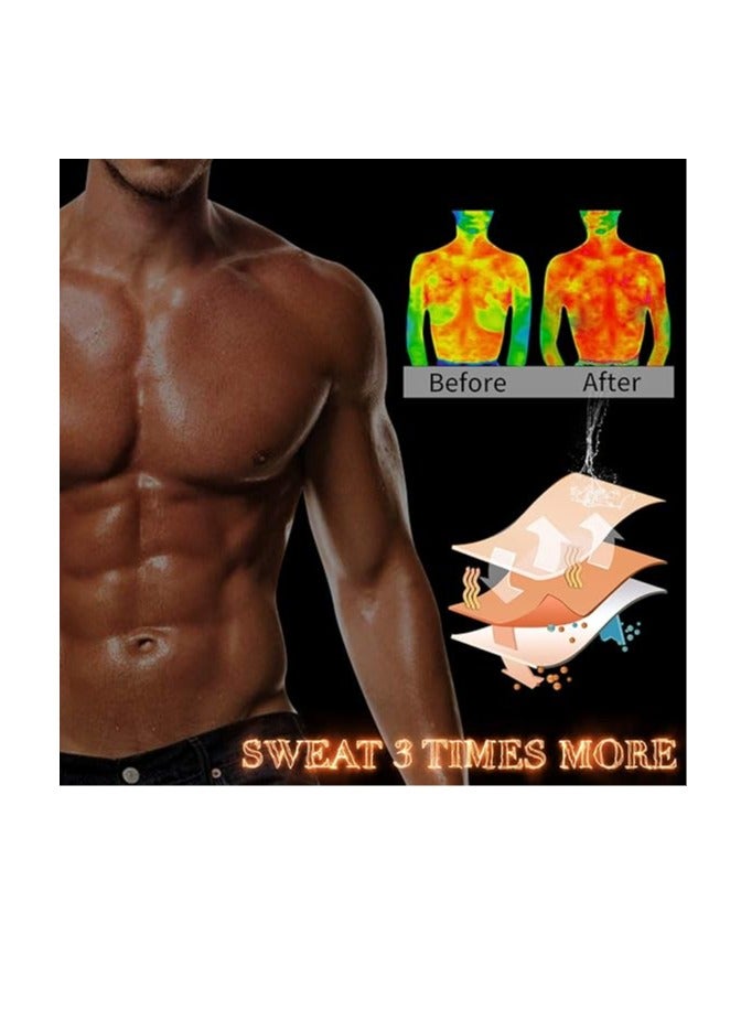 DAILYLIFE Men Neoprene Sauna Zipper Waist Trainer Vest Tank Top Trimmer Body Shaper - L - Image 5