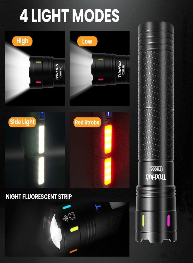 TrixHub Rechargeable Flashlights 990,000 High Lumens, Super Bright Flash Light Long Range 5000ft, 4 Mode with Red LED Flashing Tactical Flashlight, High Powered Flashlight High Beam for Home Emergency Camping - Image 2