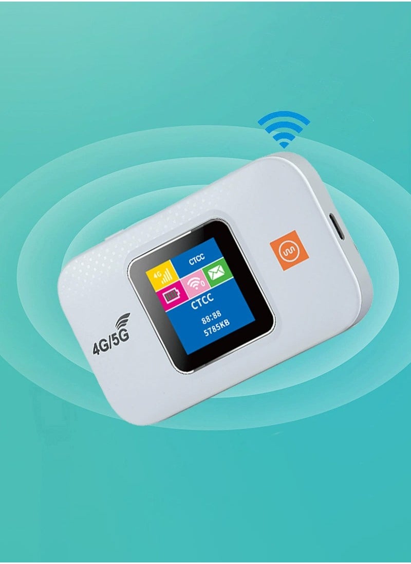 نكومي جهاز توجيه ذكي لاسلكي 4G/5G، 4G/5G WiFi بسرعة 300 ميجابت في الثانية، بطاقة SIM قياسية، نقطة اتصال محمولة للشبكة اللاسلكية  - Image 1