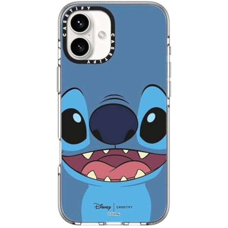 Casetify Clear iPhone 16 Plus Case 【Lilo & Stitch Colab/Not Yellowing / 6.6ft Drop Protection/Compatible with Magsafe】 - Stitch - Clear - Image 1