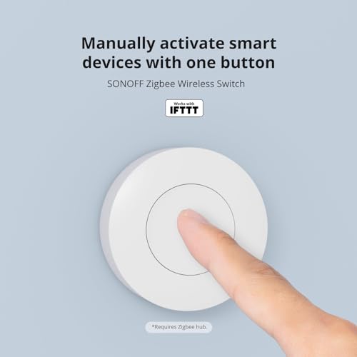 SONOFF Zigbee Switch SNZB01P Wireless Push Button Supports to Create Smart Scenes Trigger the Connected Devices on eWelink APP with Three Control Options SONOFF ZigBee Bridge Required 1Pack - Image 3