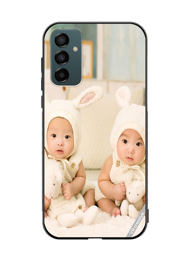 VR CREATIVE Protective Case Cover For Samsung Galaxy F23 Twin Babies Design Multicolour - Image 1