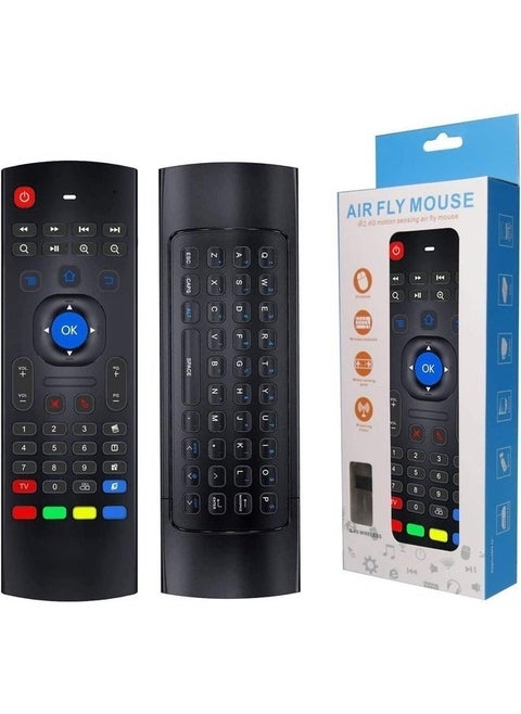 MX3 Pro 2.4G Wireless Air Mouse with Voice Control & Mini Keyboard - Ideal for Android Projectors & Smart TVs
