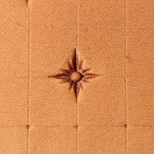 DandS ltd Leather Stamp Tool,Star, Professional Steel Craft Tool for Leatherworking, Embossing, Carving & Stamping Leather Projects, Belts Wallets & DIY Projects Compatible with Mallet #296 - Image 2