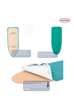 Feelings Medium Density Fibreboard Ironing Board Table Wooden Top Iron Table 76x28x7cm  - Image 3