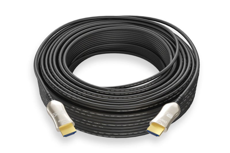 Cablelera 8K UHD CL3 HDMI Cable 2.1, Hybrid Active Optical Cable (AOC), 48Gbps Ultra Fast Long Distance Data Transmission, eARC, HDCP, NVIDIA, AMD, PS5, Xbox, Gaming, Movie, in-Wall Rated, 100ft - Image 2