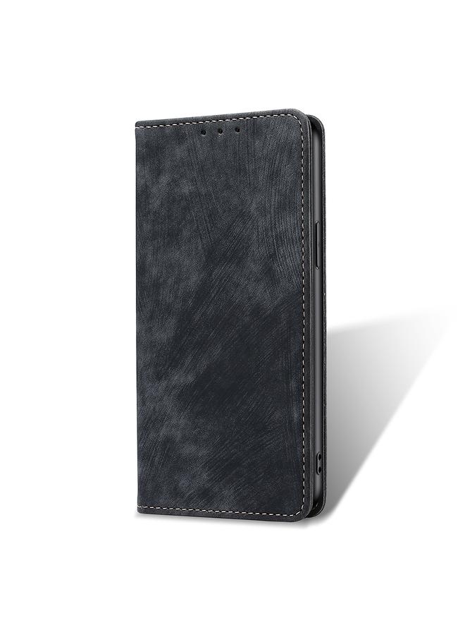 S-TOP Case For Honor X8 5G/X6 RFID Anti-theft Brush Magnetic Leather Phone Case - Image 2