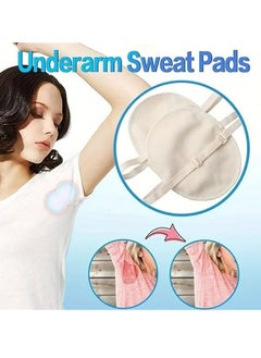 Generic 1pair Washable Underarm Sweat Pads, Armpit Sweat Absorbing Guards, Dress Sweat Perspiration Pads  - Image 3
