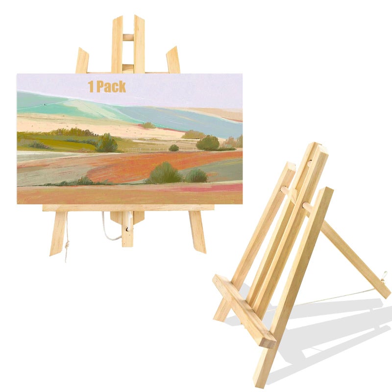 118 Wood Easels Small Tabletop Display Stand Tripod Painting Party Easel Kids Student Tabletop Easels for Painting Portable Canvas Photo Picture Sign Holder