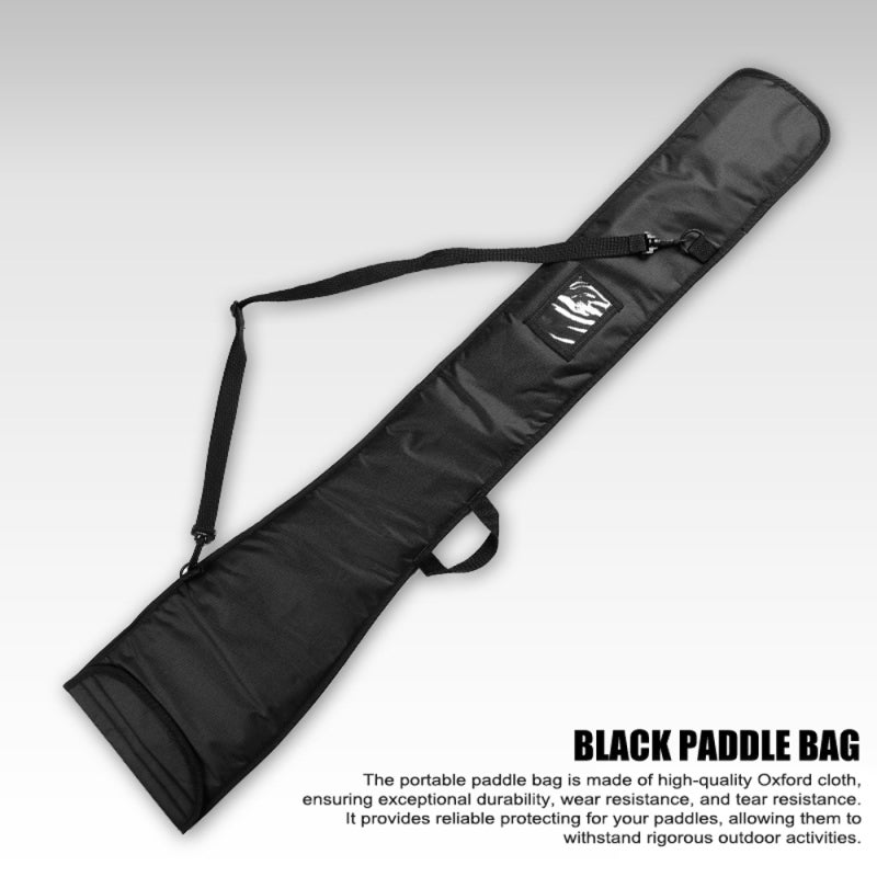 Kayak Paddle Bag: Black Oxford Cloth With Shock-absorbing Pearl Cotton Inner Padding - 2-paddle Capacity Adjustable Straps Paddle Storage Bag for Outdoor Kayaking Canoeing Boat Adventures - Image 5