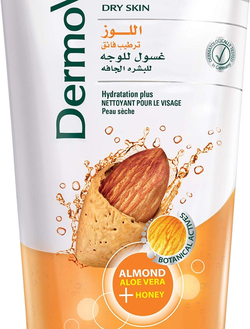 Dermoviva Almond Moisture Plus Face Wash for Dry Skin - 150ml - Image 3