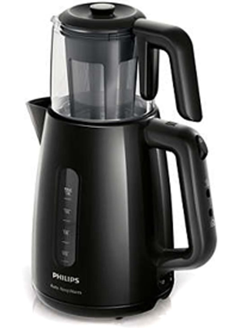 Philips HD7301/00 Tea Maker, 1.9 L Capacity, 360º Rotating Base, Cable Winder, Black - Image 1