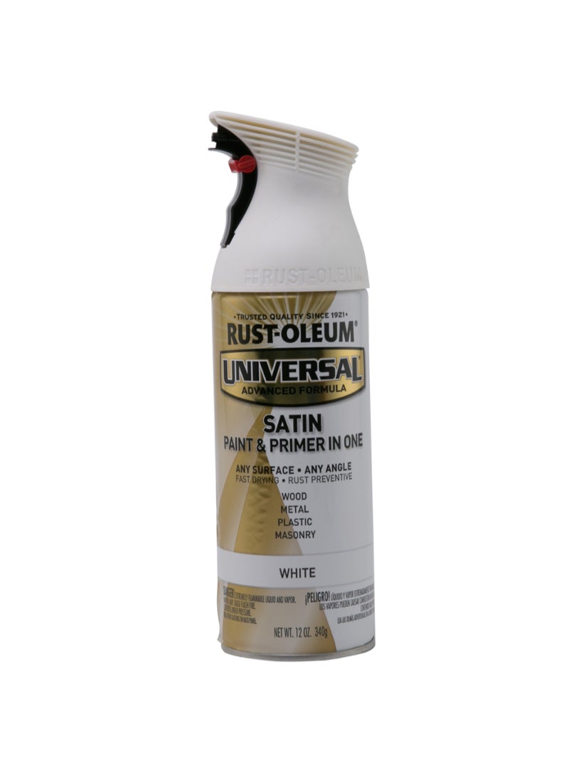 RUST-OLEUM Rustoleum Universal Satin Spray Paint (354.8 ml, White)