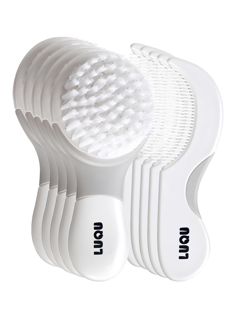 LuQu Comb and Brush Set-Grey-Pack of 5  - Image 1