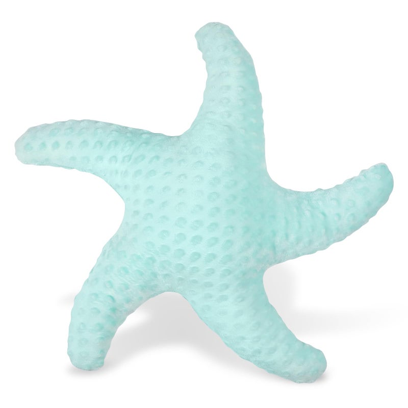 Marble Empire Starfish Pillow for Couch and Bed, Coastal Decor Throw Pillow, Ocean Beach Theme Accent Pillow for Living Roomï¼ˆAquaï¼‰ - Image 1