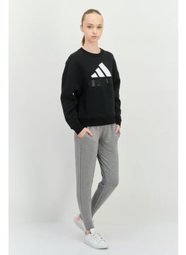 Adidas Women Sportswear Fit Long Sleeve Training Sweatshirt, Black  - Image 4