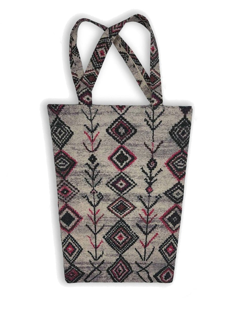 Gharibo Bags casual printed linen tote bag T230010C - Image 1