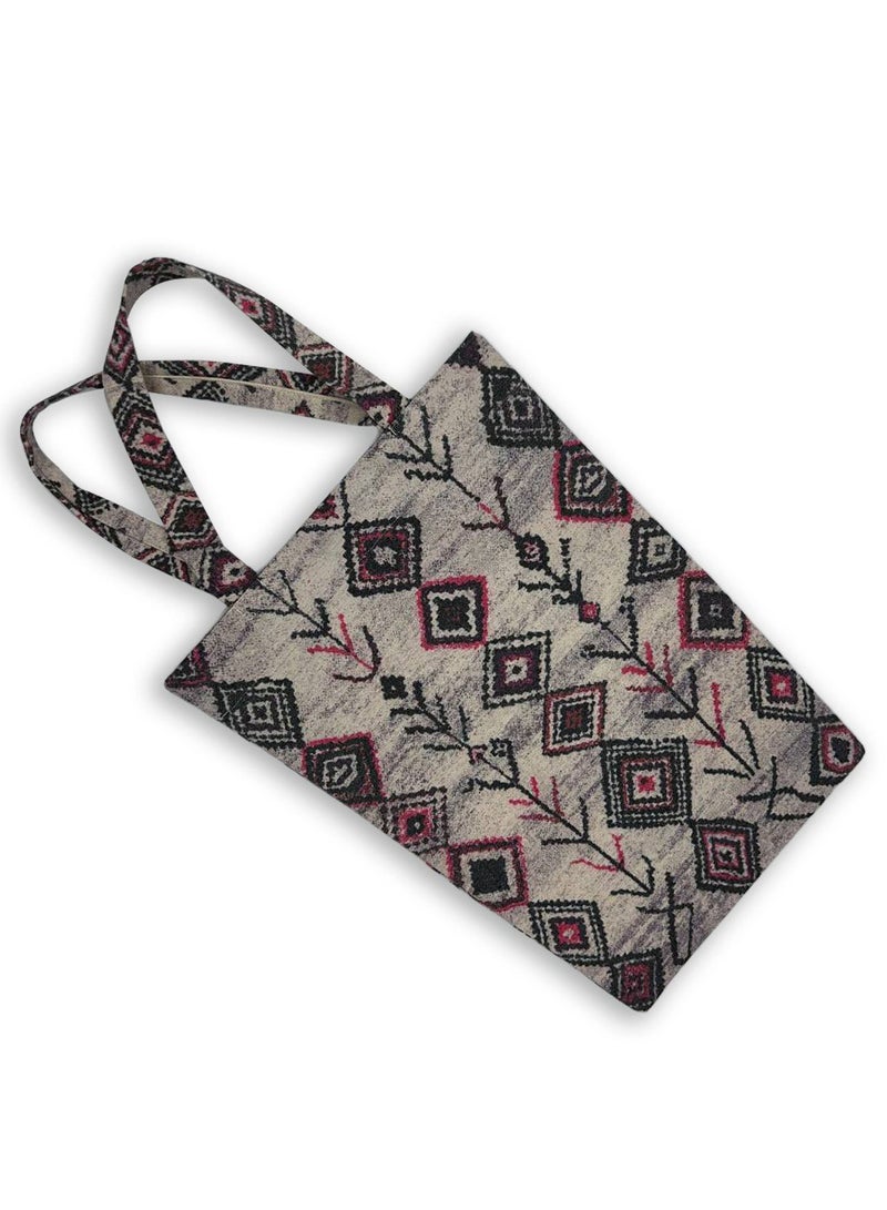 Gharibo Bags casual printed linen tote bag T230010C - Image 2