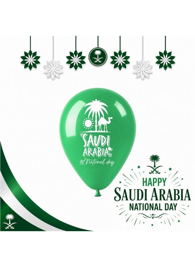 Saudi National Day Latex Balloons – Perfect for Decorating Parties, Schools, and Celebrations – Ideal Souvenir and Party Favor for Celebrating Saudi National Day Events - Image 3