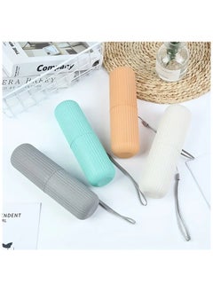 VIUAUAX Portable Travel Toothbrush Case  Toothpaste Holder Toothbrush Caps Cover Simple Travel Toothbrush Box Portable Mouthwash Toothbrush Toothpaste Storage For Business Trips  Camping  Hiking  - Image 3