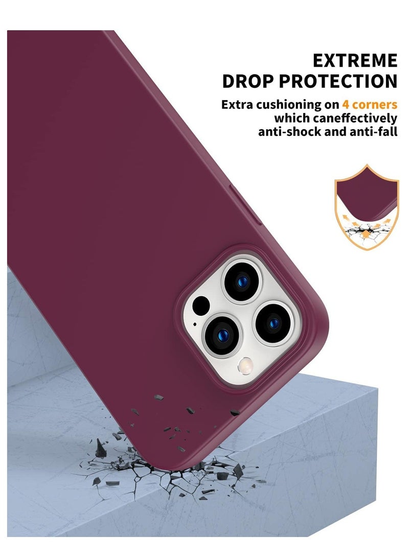 iPhone 15 Pro Max Case Liquid Silicone Gel Rubber Soft Silky Touch Anti Scratch Shockproof Protective Cover 6.7 Inch