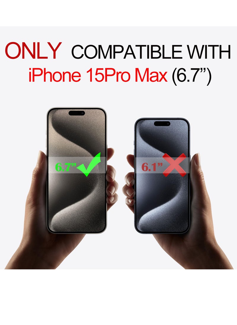 iPhone 15 Pro Max Case Liquid Silicone Gel Rubber Soft Silky Touch Anti Scratch Shockproof Protective Cover 6.7 Inch