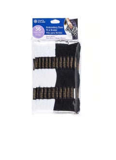 كوتس آند كلارك Coats & Clark خيط تطريز 6 ستراند 36 / Pkg أبيض وأسود  - Image 2