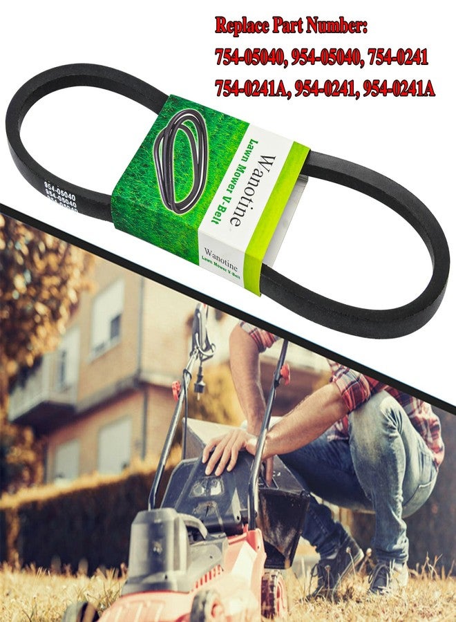 Wanotine 954-05040 Drive Belt Replaces 754-05040, 954-0241, 954-0241A, 754-0241, 754-0241A Upper Drive Belt, Fits MTD Troy-Bilt Craftsman Cub Cadet Lawn Tractor Mowers (5/8" x 35 1/4") - Image 3