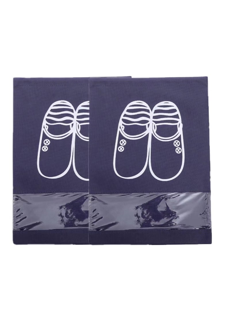 Goolsky 2PC Portable Travel Shoe Bags Shoe Organizer Space Saving Storage Bags - Image 1