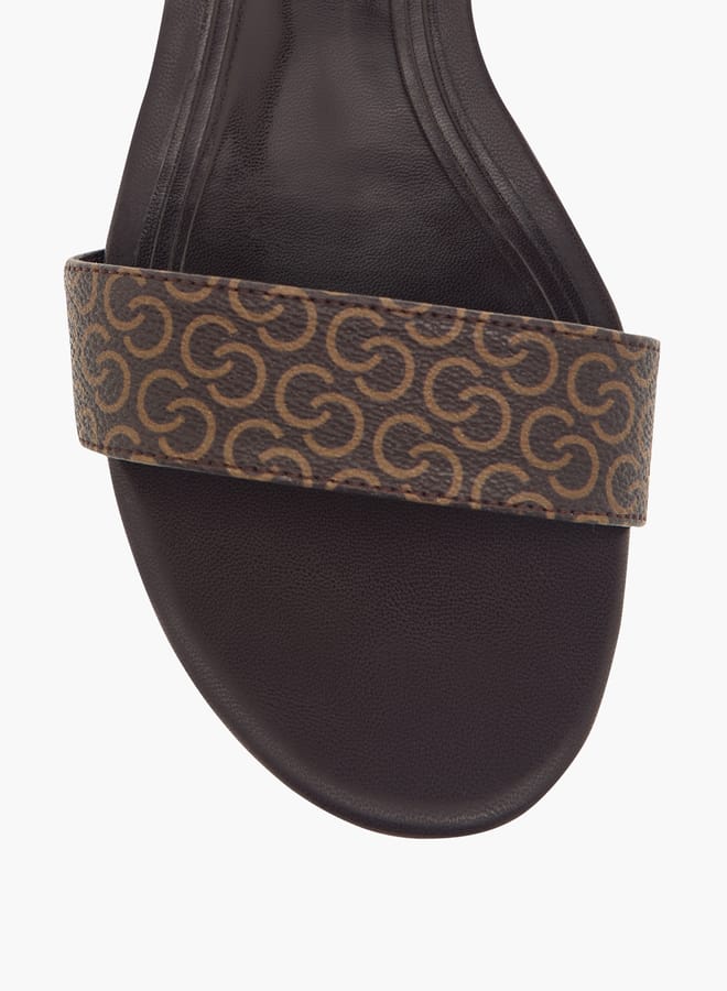 Celeste Women's Textured Sandals with Block Heels and Buckle Closure - Image 2