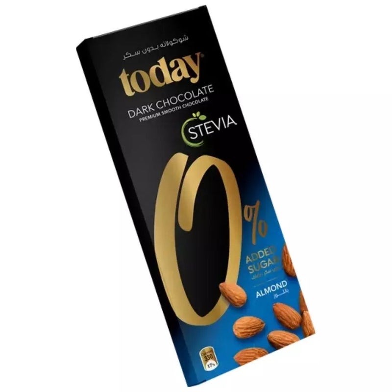 Today Stevia Dark Chocolate with Almonds- 65gms