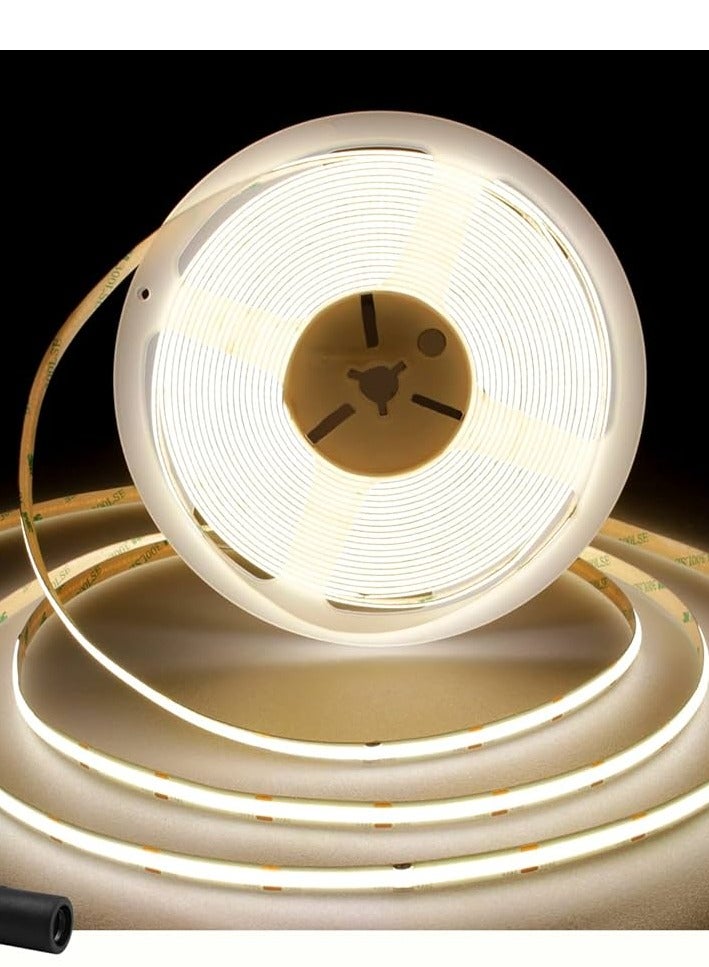 NERFA LED Flexible Light Strip 5M with 100W 12V Power Supply, Off-White 4000K - Image 1