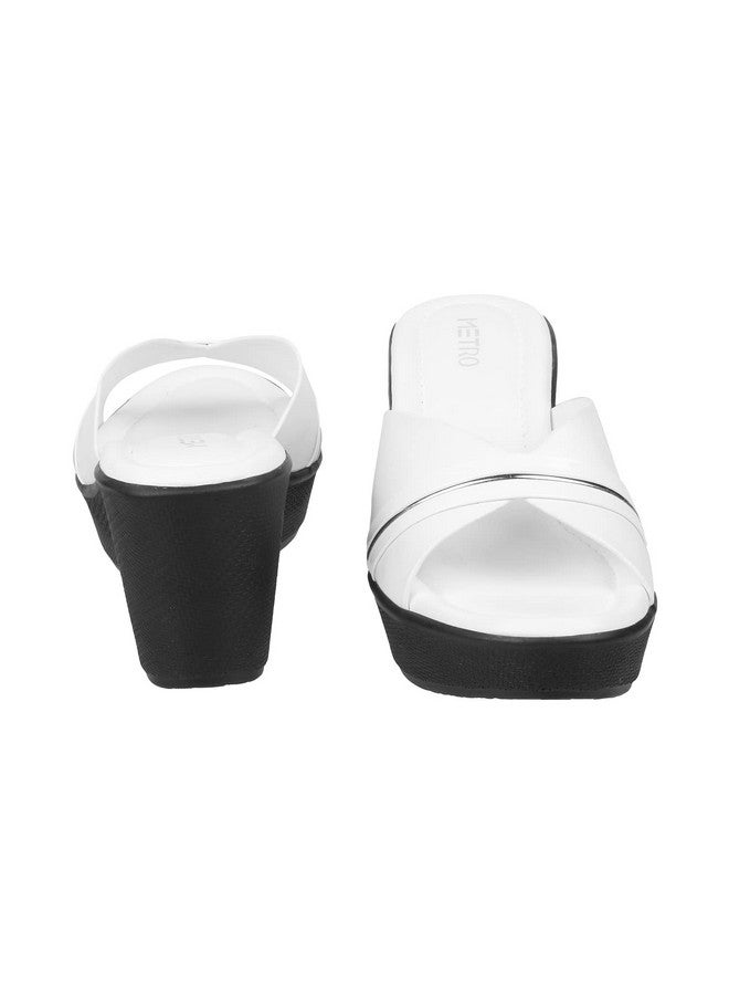 مترو حذاء Metro نسائي بكعب إسفيني أنيق سهل الارتداء باللون الأبيض مقاس المملكة المتحدة/7 الاتحاد الأوروبي/40 (34-122) - Image 5