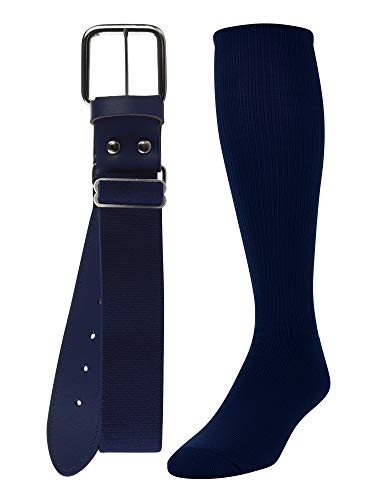 TCK Baseball/Softball Adult Belt & Socks Combo Set (Navy, Medium) - Navy,Medium - Image 4