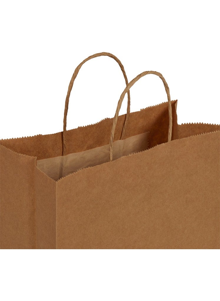 Packanya 20x10x22-50 Pieces Twist Handle Kraft Bag  - Image 3