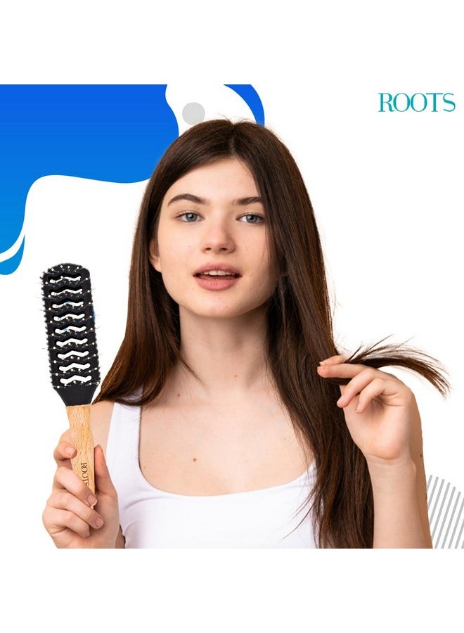 Roots - Roots Wooden Brushes - Damage Free Wet And Dry Hair Brush - For Man And Woman - Bwg42 - Image 4