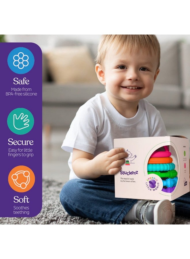 سبريك ألعاب تسنين سيليكون للأطفال | حلقات تسنين ناعمة وتفاعلية وممتعة للأطفال (أولاد وبنات)، متعددة الألوان - Image 4