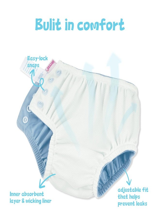 HECCEI Baby Swim Diapers (Blue, 24-36 Months) - Image 4