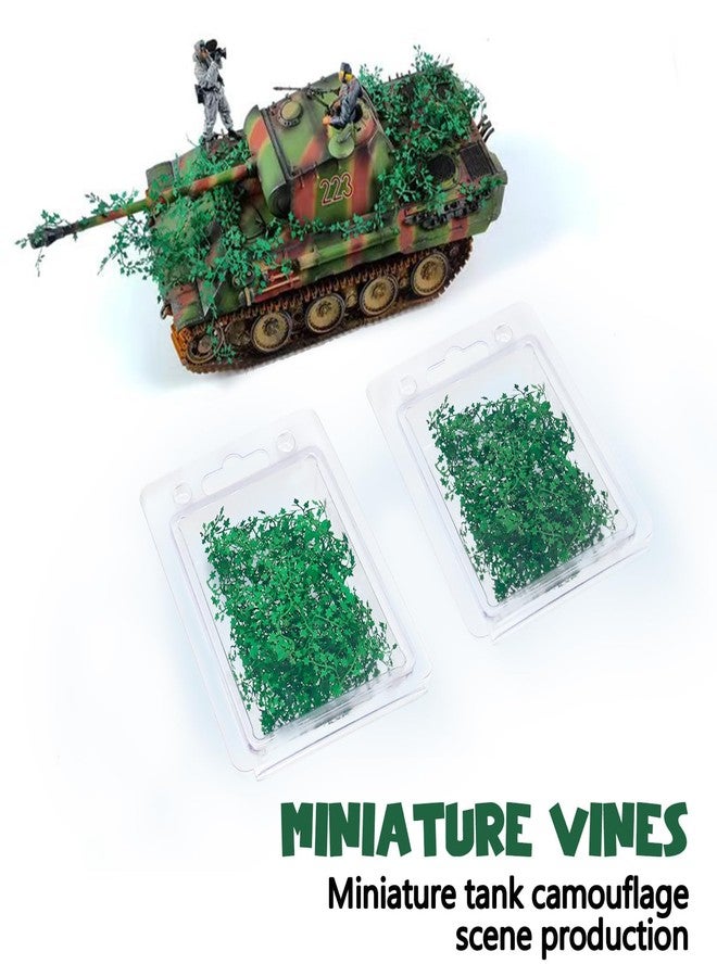 Warmtree Realistic Miniature Vines Simulation Vine for DIY Mini Model Railway Fairy Garden Architecture Diorama Scenery Landscape Layout (Dark Green) - Image 4