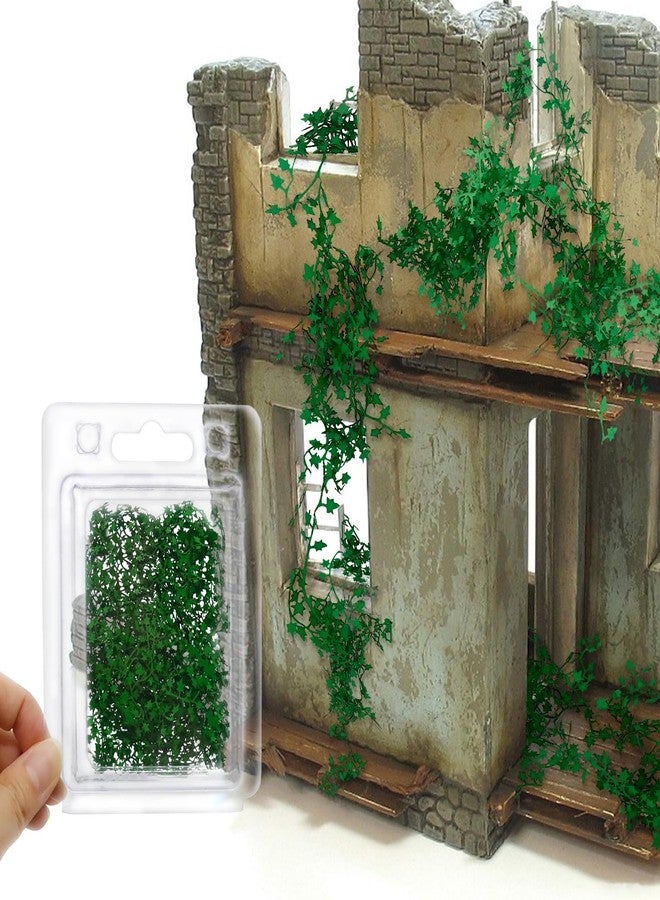 Warmtree Realistic Miniature Vines Simulation Vine for DIY Mini Model Railway Fairy Garden Architecture Diorama Scenery Landscape Layout (Dark Green) - Image 1