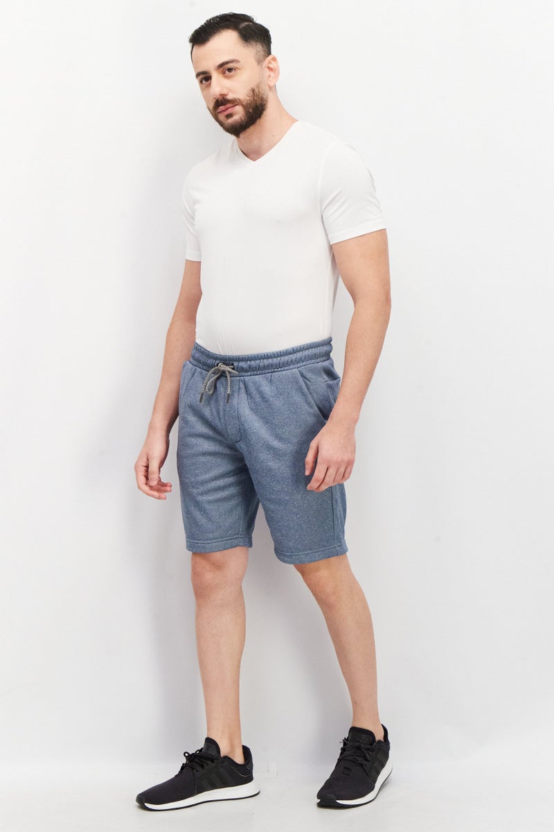 Original Supersoft Men Sportswear Fit Heather Jogger Shorts, Light Navy - Image 4