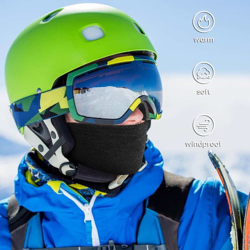 EXski Winter Neck Gaiter Warmer, Soft Fleece Face Mask Scarf for Cold Weather Skiing Cycling Outdoor Sports - Image 5