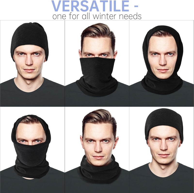 EXski Winter Neck Gaiter Warmer, Soft Fleece Face Mask Scarf for Cold Weather Skiing Cycling Outdoor Sports - Image 4