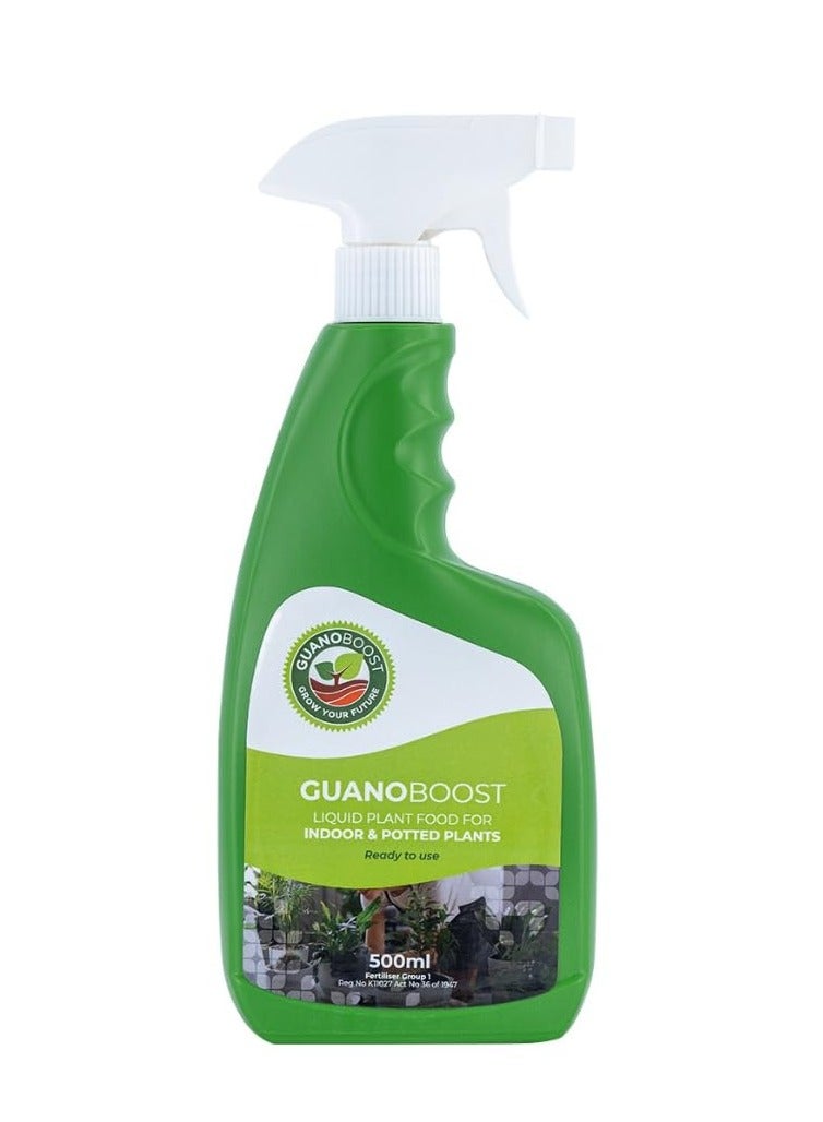 Generic GUANOBOOST 500 ml Organic Liquid Fertilizer Spray, Ready to Use, Sustainably Sourced Seabird Guano, Boosts Root Growth & Soil Health, Safe for Kids & Pets, Indoor & Outdoor, UAE Climate Friendly - Image 1