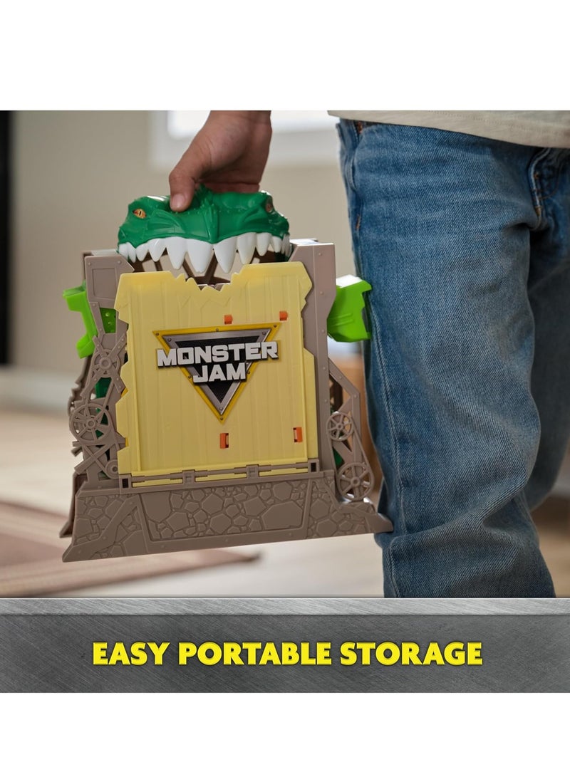 Monster Jam مجموعة اللعب المتحولة من زنزانة الوحش جيم المصغرة - Image 4