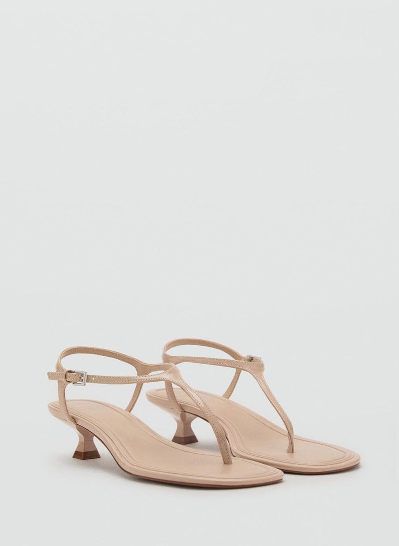 MANGO Kitten Heel Sandals With Straps  - Image 2