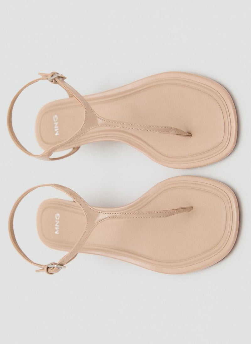 MANGO Kitten Heel Sandals With Straps  - Image 4