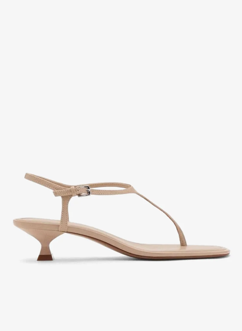MANGO Kitten Heel Sandals With Straps