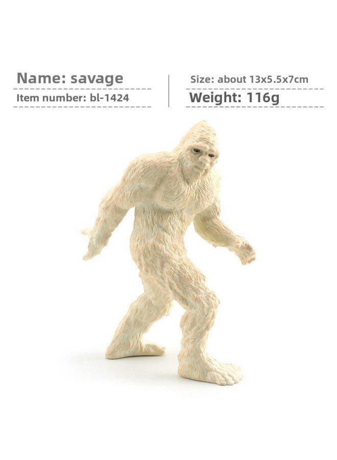 Realistic Bigfoot Model Children's Cognitive Early Ape Ornament Mythical Legend Toy Educational Learning Playset-Color:BL-1 424 116g Savage - Image 1